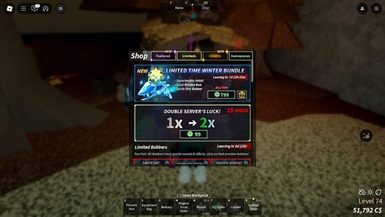 كيفية الحصول على قضيب Frost Warden في Fisch