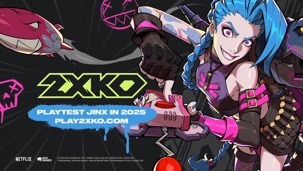 《英雄聯盟》背景格鬥遊戲《2XKO》曝光新角色【金克絲】宣傳預告一窺金克絲戰鬥風格