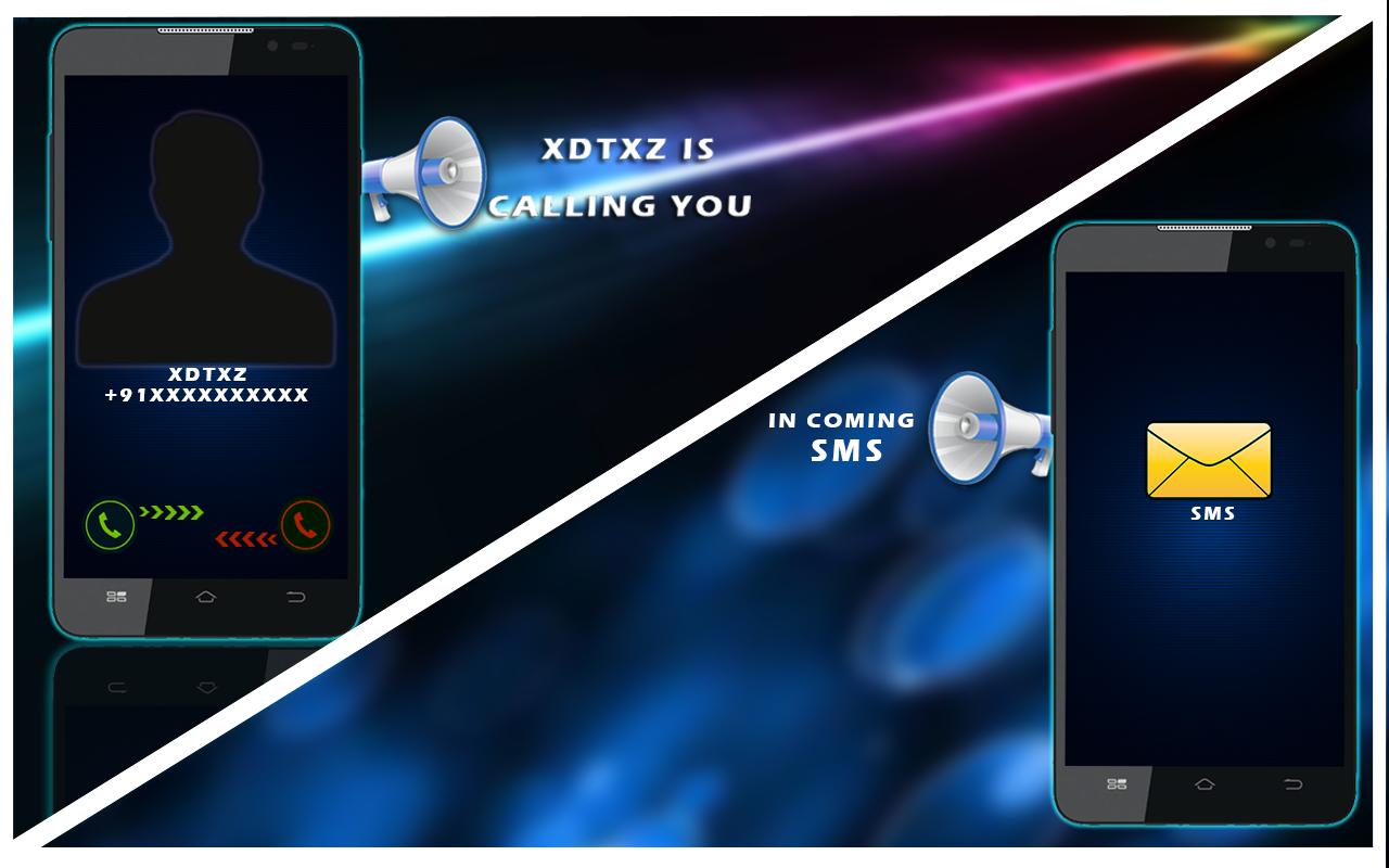 Incoming Call & SMS Announcer