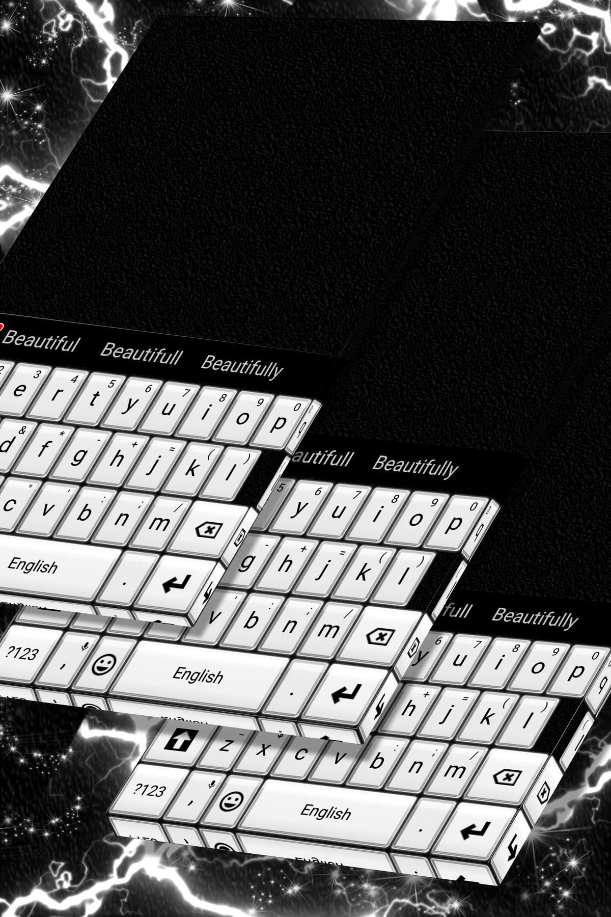 Keyboard Black And White Theme