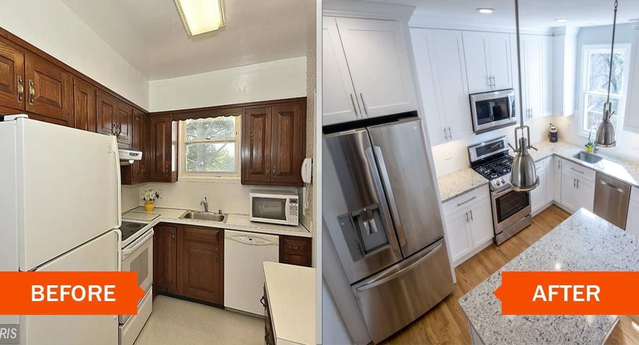 Kitchen remodel: befor & after