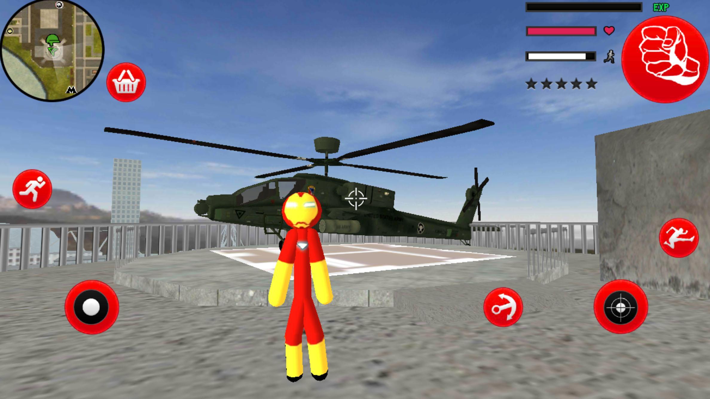 Iron Stickman Rope Hero Vegas Gangst Crime Mafia