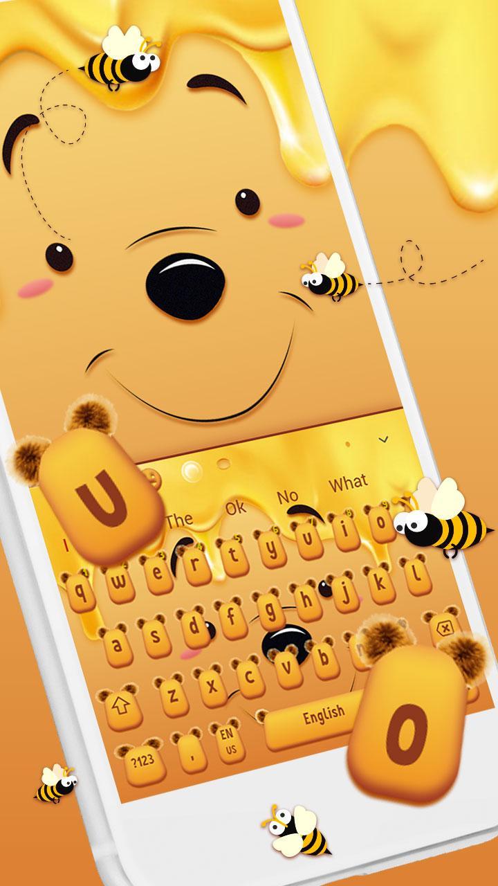 Cute Honey Bear Keyboard Theme