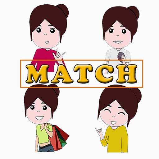 Girl Picture Match Game.