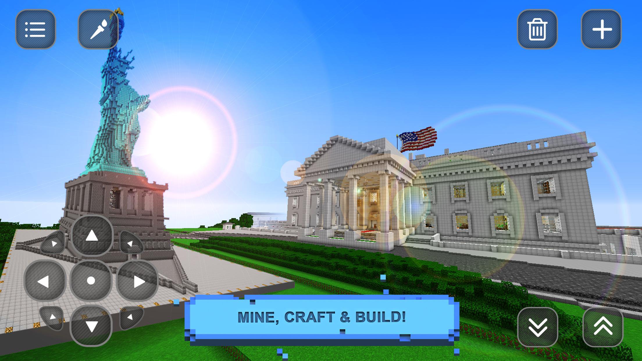 USA Block Craft Exploration 3D